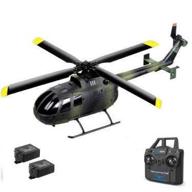 Imagem de Helicóptero de controle remoto Ssccgym C186 BO-105 com 2 baterias