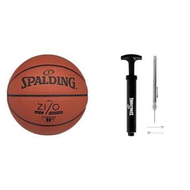 Imagem de Bola de basquete Spalding tamanho 6 72 cm com bomba e agulhas