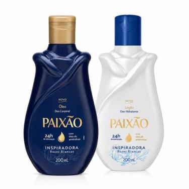 Imagem de Kit Loção Hidratante + Óleo Rosas Brancas Inspiradora Paixão 200ml