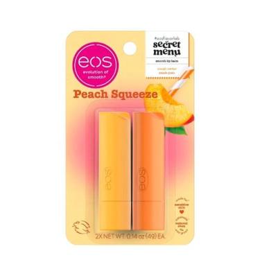 Imagem de Eos Peach Squeeze Lip Balm Stick - Bálsamo Labial 8g