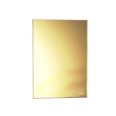 Imagem de Placa Cega Tok Glass Dourado 4X2 Lumenx