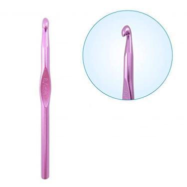 Imagem de Agulha De Crochê Tricô De Alumínio 8mm Artesanato Crochet