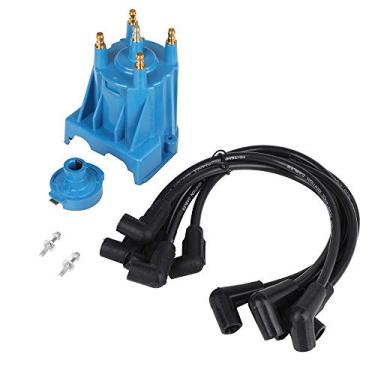 Imagem de Kit de sintonização de ignição com tampa de distribuidor e rotor e conjunto de fios de vela de ignição para motores 3.0L 4cyl MerCruiser feito pela GM com sistemas de ignição Delco EST – Substitui 811635Q2, 816761Q14