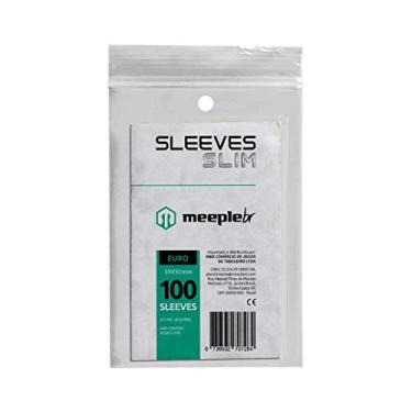 Imagem de MeepleBR, Sleeves SLIM - EURO (59x92mm), TCG, Plástico para Proteção de Cartas