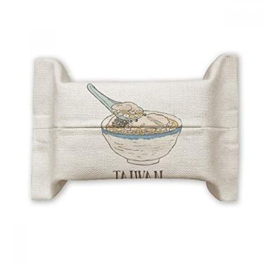 Imagem de Cold Drink Ice Food Suporte de capa de papel para lenços faciais Taiwan Saco de linho de algodão