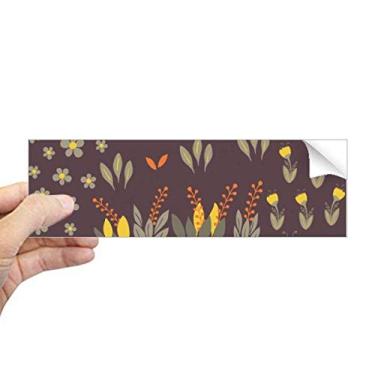 Imagem de DIYthinker Adesivo retangular para para-choque com tinta de planta de feijão Mung para janela