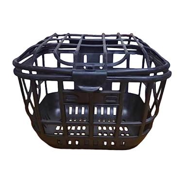 Imagem de Amagogo Cesta de bicicleta Cesta de bicicleta com tampa Portátil Simples Fácil de Instalar Cesta de Guiador de Bicicleta Rack de Carga de Bicicleta