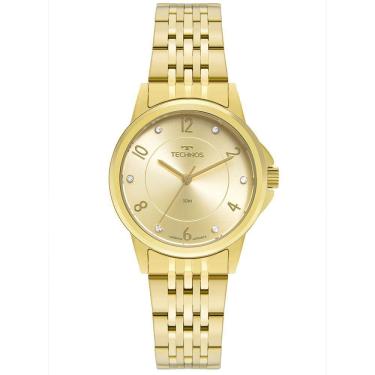Imagem de Relógio TECHNOS feminino analógico dourado strass 2035MXC/1X
