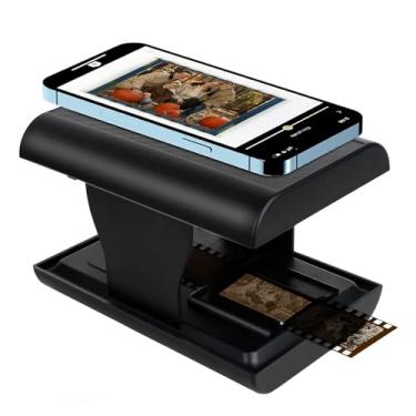 Imagem de Scanner de Filme Móvel, Slide Dobrável de 35 Mm e Scanner Negativo para Slides Antigos para Smartphone JPG, Luz de Fundo LED Integrada, Suporte para Edição e Compartilhamento de