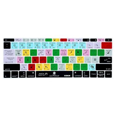 Imagem de XSKN Photoshop CC atalho funcional PS CC capa de silicone para teclado novo MacBook Pro 13 polegadas A1708 (versão 2016, sem touchbar) e MacBook 12 polegadas A1534, layout dos EUA