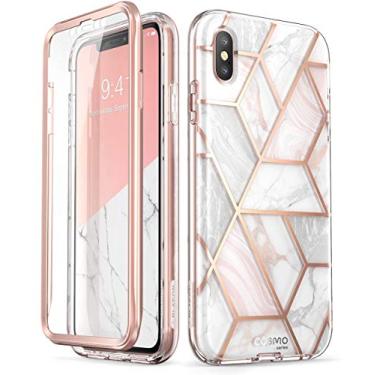 Imagem de i-Blason Cosmo Capa de corpo inteiro para iPhone Xs/iPhone X Versão 2018, Mármore, 5,8 polegadas