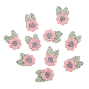 Imagem de Tofficu 10 Pcs acessórios bordado embroidery bordados manchas florais remendo flor 3d roupas decoração remendo bordado faça mesmo remendo bordado roupas garota