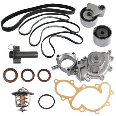 Imagem de PAROD Kit de correia dentada TKT-025 com bomba de água adequada para [3,4L V6 apenas] Toyota 4Runner 1996-2002, 1995-1998 T100, 1995-2004 Tacoma, Tundra 2000-2004