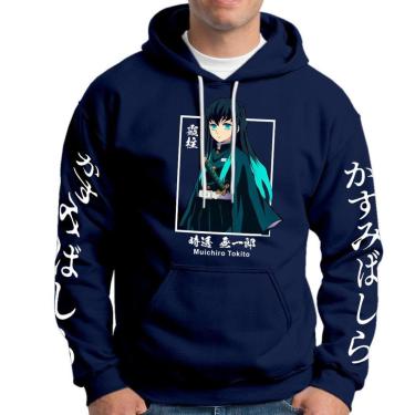 Imagem de Moletom Demon Slayer Hoodies Tanjiro Kamado Blusa De Frio Em Algodão Com Capuz-Unissex
