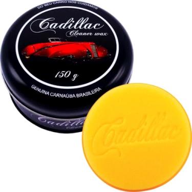 Imagem de Cera Polidora De Carnaúba Automotiva Limpeza brilho Cadillac Cleaner Wax 150g