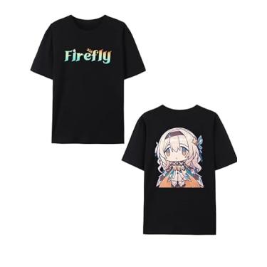 Imagem de Honkai: Camiseta Star Rail, Firefly Tee, Firefly Graphic T-Shirt Honkai: Star Rail Fan Made Shirt para mulheres e homens, J-Firefly, G