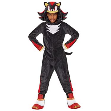 Imagem de Spirit Halloween Sonic the Hedgehog Kids Shadow Jumpsuit Costume | Officially Licensed |Gaming Costume | Shadow Cosplay - XL