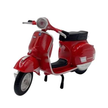 Imagem de Power Toys TECH - Miniatura Vespa, Lambreta : Moto Vespa Lambreta de Pneus de Borracha 1:18 (Vermelha)