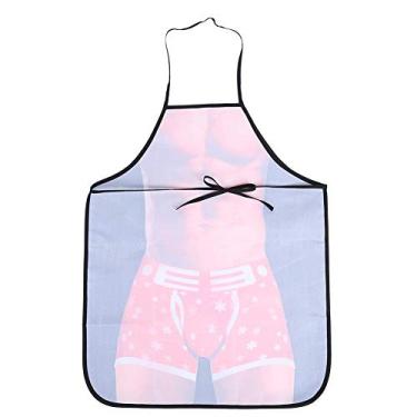 Imagem de 3D Engraçado à Prova D 'água Cozinhar Avental Sexy Homem Mulher Novidade Avental para Cozinha Churrasco Festa (homem de fitness)