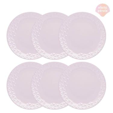 Imagem de Conjunto de Pratos Rasos 06 Peças Mia Quartzo Oxford