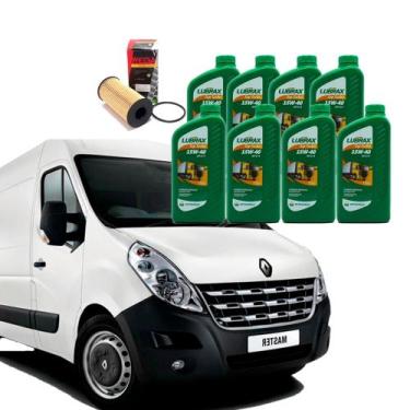 Imagem de Kit Troca De Óleo Master 2.5 16v Dci 2012 2013 - Lubrax