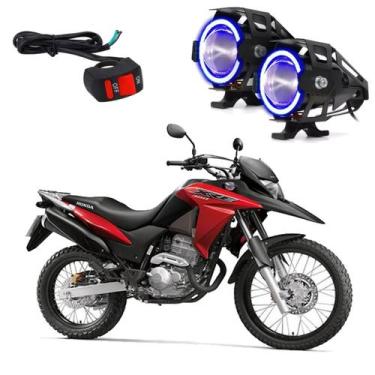 Imagem de Kit Led Farol Milha Moto Honda XRE 300 ABS 2010 2011 2012 2013 Angel E