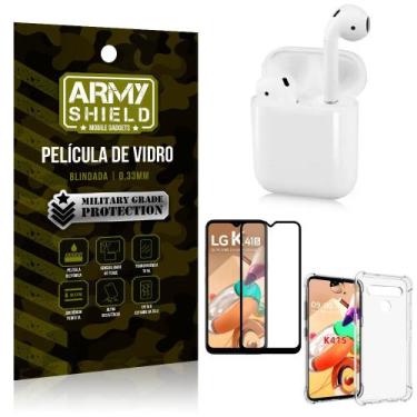 Imagem de Fone Bluetooth LY-122 LG K41s + Capinha Anti Impacto + Película 3D - A