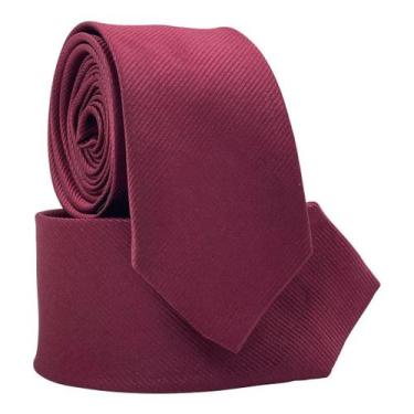 Imagem de Gravata Social Marsala Risco Fino Premium Casamento - Rpires