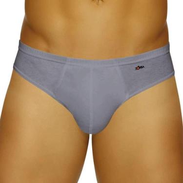 Imagem de Cueca Slip Zorba 772 100% Algodão, P, Grafite