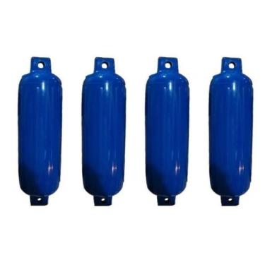 Imagem de Defensa Inflável Azul G5 21,25 X 67,50 cm Lancha Barco Kit 4 - Noster