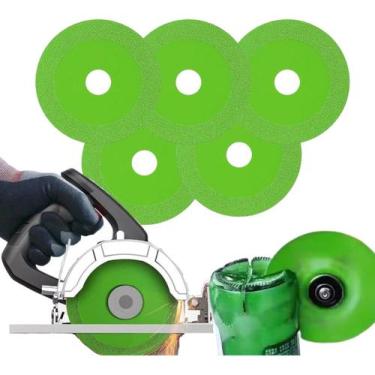 Imagem de Kit 5 Discos de Corte de Vidro Laminas de Diamante Ultra Fina Láminas 