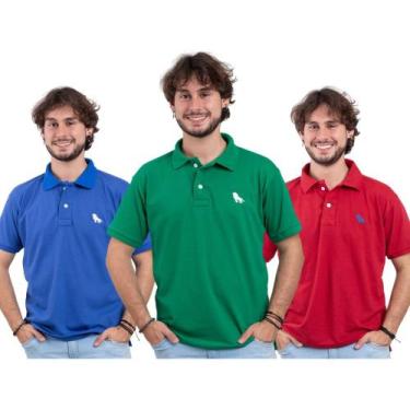 Imagem de Kit 3 Camisa Polo As Melhores Camisetas É Aqui Na Estilo Rei, Kit 4 ve