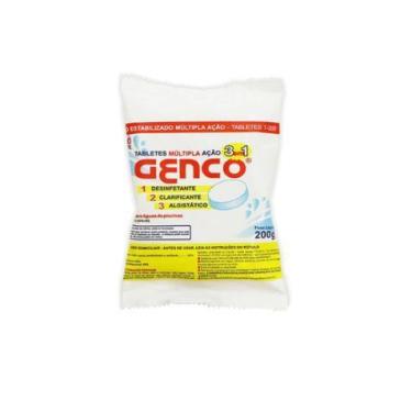 Imagem de Tabletes de Cloro Múltipla Ação 3 em 1 200g Genco
