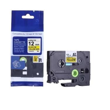 Imagem de Fita Compatível Brother Tze-631 Amarela Letra Preta 12Mm - Geral