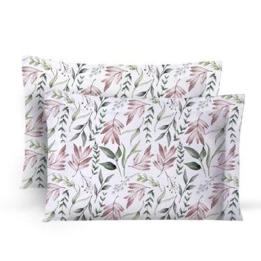Imagem de Porta Travesseiros Blessed Percal 180 Fios 02 Peças Floral - Casaborda