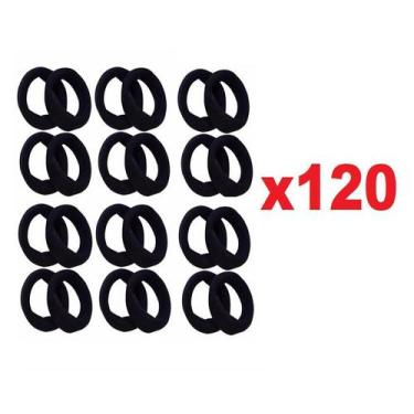 Imagem de kit 120 Elásticos Preto mini Xuxinha Para Cabelo Infantil - Lynx produ