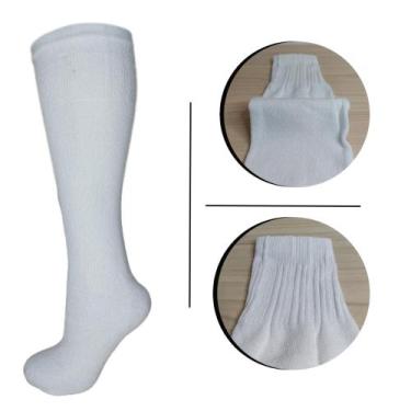 Imagem de Kit 3 Meião Futebol Juvenil Infantil Cano Alto Longo Sortidas - Starma