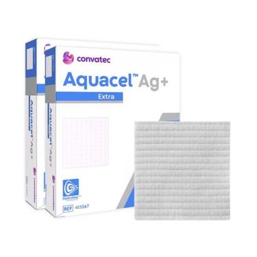Imagem de Curativo Aquacel AG+ Extra 15 X 15 CM (Caixa C/10 Unds) - Convatec