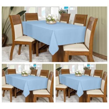 Imagem de Kit 3 Toalhas De Mesa Oxford Retangular 2,00x1,45m 6 Lugares - Actual 