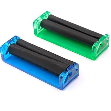 Imagem de GOSONO 2 peças de cor aleatória 70 mm/78 mm/110 mm máquina de cigarro manual fácil ferramentas de máquina de enrolar tabaco cachimbos de fumar (2 peças 110 mm)