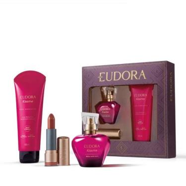 Imagem de Kit Presente Eudora Kiss Me Rosa Marcante (3 itens)