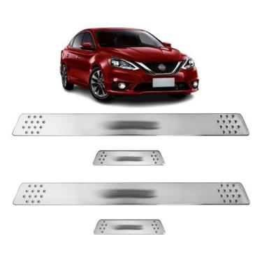 Imagem de Soleira para Porta Lateral Tuning Esportiva para carros 4 Portas (ABS)