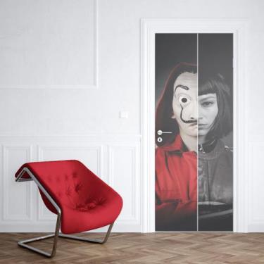 Imagem de Adesivo de Porta La Casa de Papel 02 - Império da Impressão, G - 90cm 