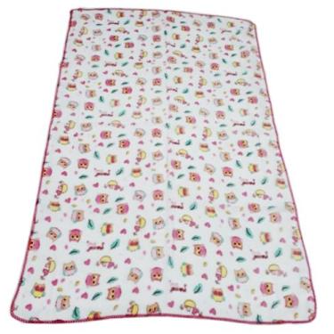 Imagem de Toalha Fralda Luxo Estampada 70cm X 110cm Com Crochê - DUGU , Feminino