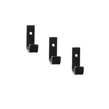 Imagem de Gancho Para Pano de Prato Estilo Industrial Preto 3pç - Dikaren