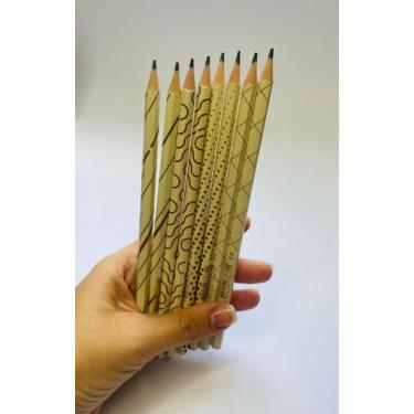 Imagem de Lápis preto - bege com dourado - Jandaia