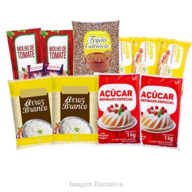 Imagem de Cesta Básica De Alimentos com 12 Itens Fundamentais - São Rubens