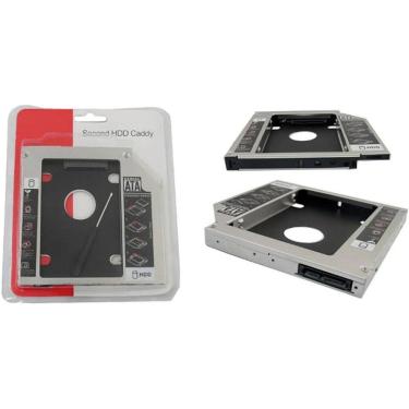 Imagem de Case Caddy Gaveta Suporte Hd Notebook Gravador De Dvd 12,7Mm
