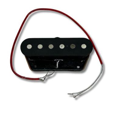 Imagem de Captador Guitarra Tele Single Ponte Alnico V Preto Hook - Ronsani