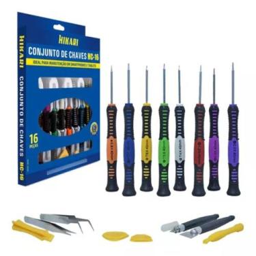 Imagem de Kit Chaves Ferramentas Hikari Hc-16 Celular Tablet X-box